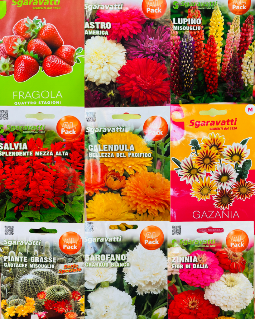 10 مغلفات بذور ازهار متنوعة